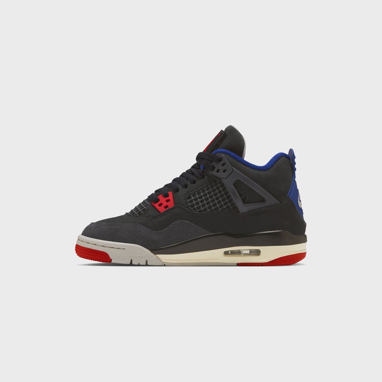 Kids Kith Jordan TD Air Jordan 4 Retro OG Rare Air - Black / Fire Red / Deep Roy