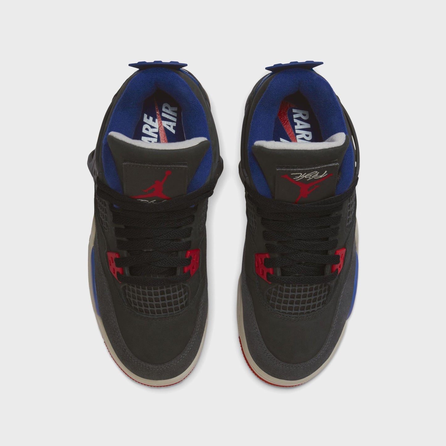 Kids Kith Jordan TD Air Jordan 4 Retro OG Rare Air - Black / Fire Red / Deep Roy