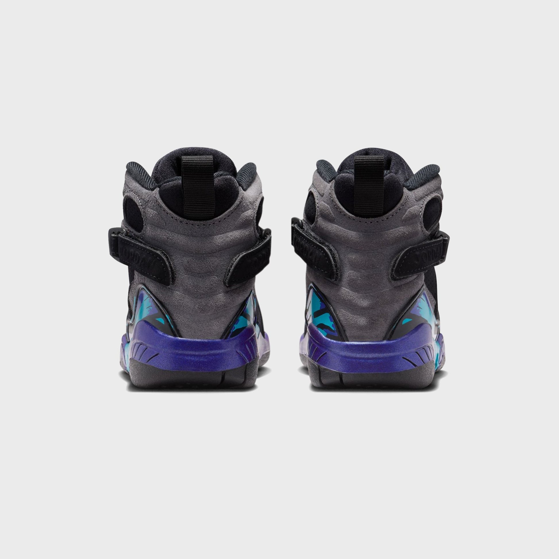 Kids Kith Jordan Air Jordan 8 Retro - Black / Bright Concord / Aqua