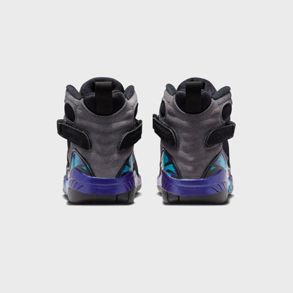 Kids Kith Jordan Air Jordan 8 Retro - Black / Bright Concord / Aqua