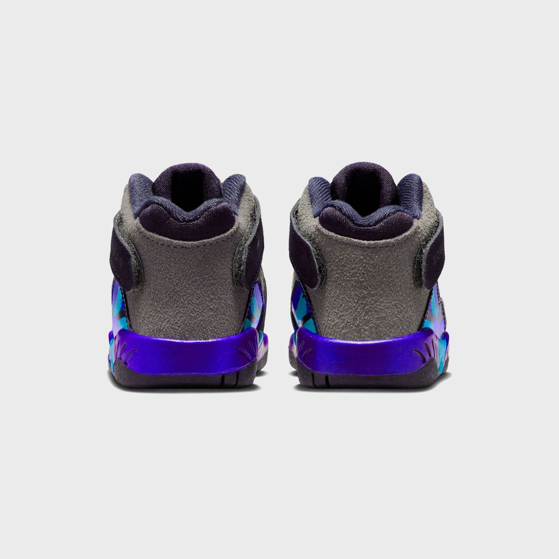 Kids Kith Jordan Air Jordan 8 Retro - Black / Bright Concord / Aqua