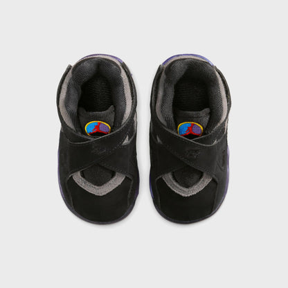 Kids Kith Jordan Air Jordan 8 Retro - Black / Bright Concord / Aqua