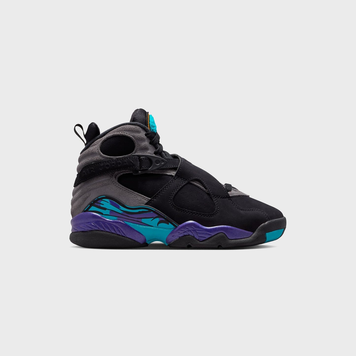Kids Kith Jordan Air Jordan 8 Retro - Black / Bright Concord / Aqua