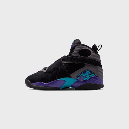 Kids Kith Jordan Air Jordan 8 Retro - Black / Bright Concord / Aqua