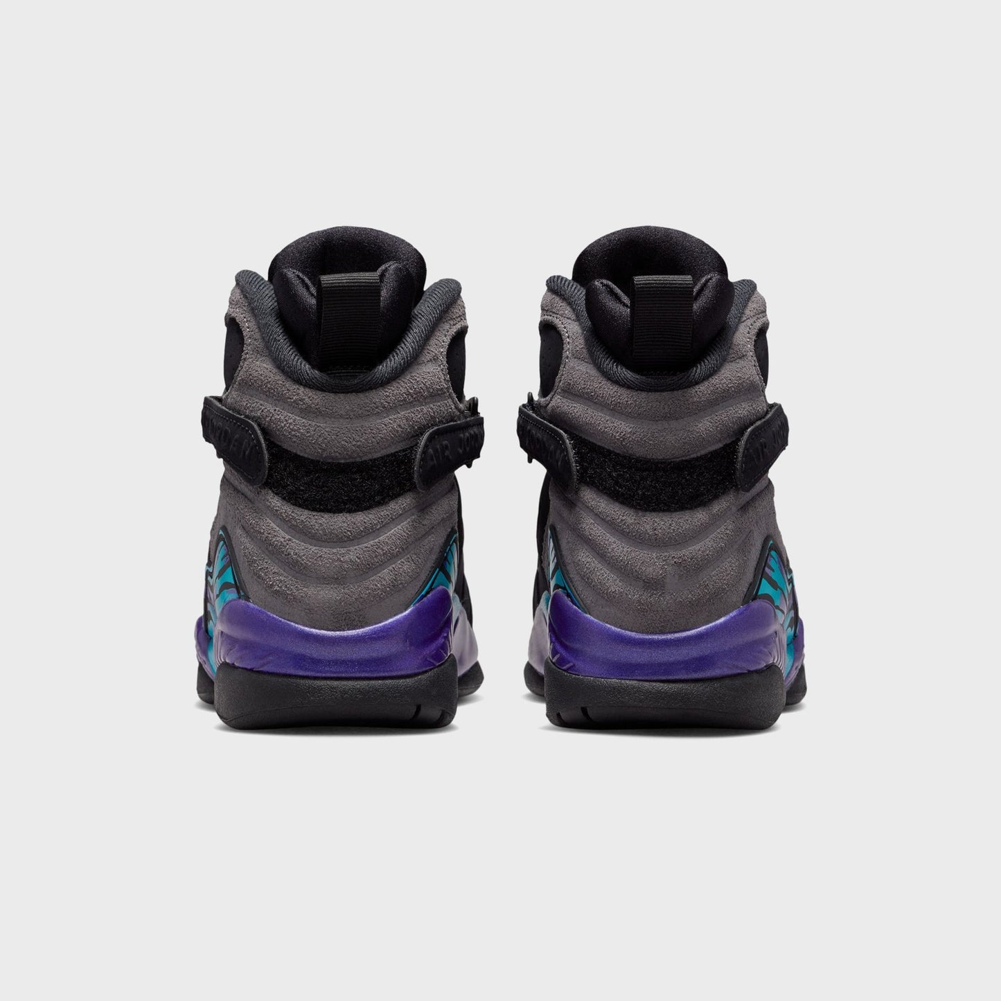 Kids Kith Jordan Air Jordan 8 Retro - Black / Bright Concord / Aqua