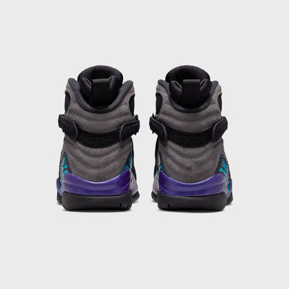 Kids Kith Jordan Air Jordan 8 Retro - Black / Bright Concord / Aqua
