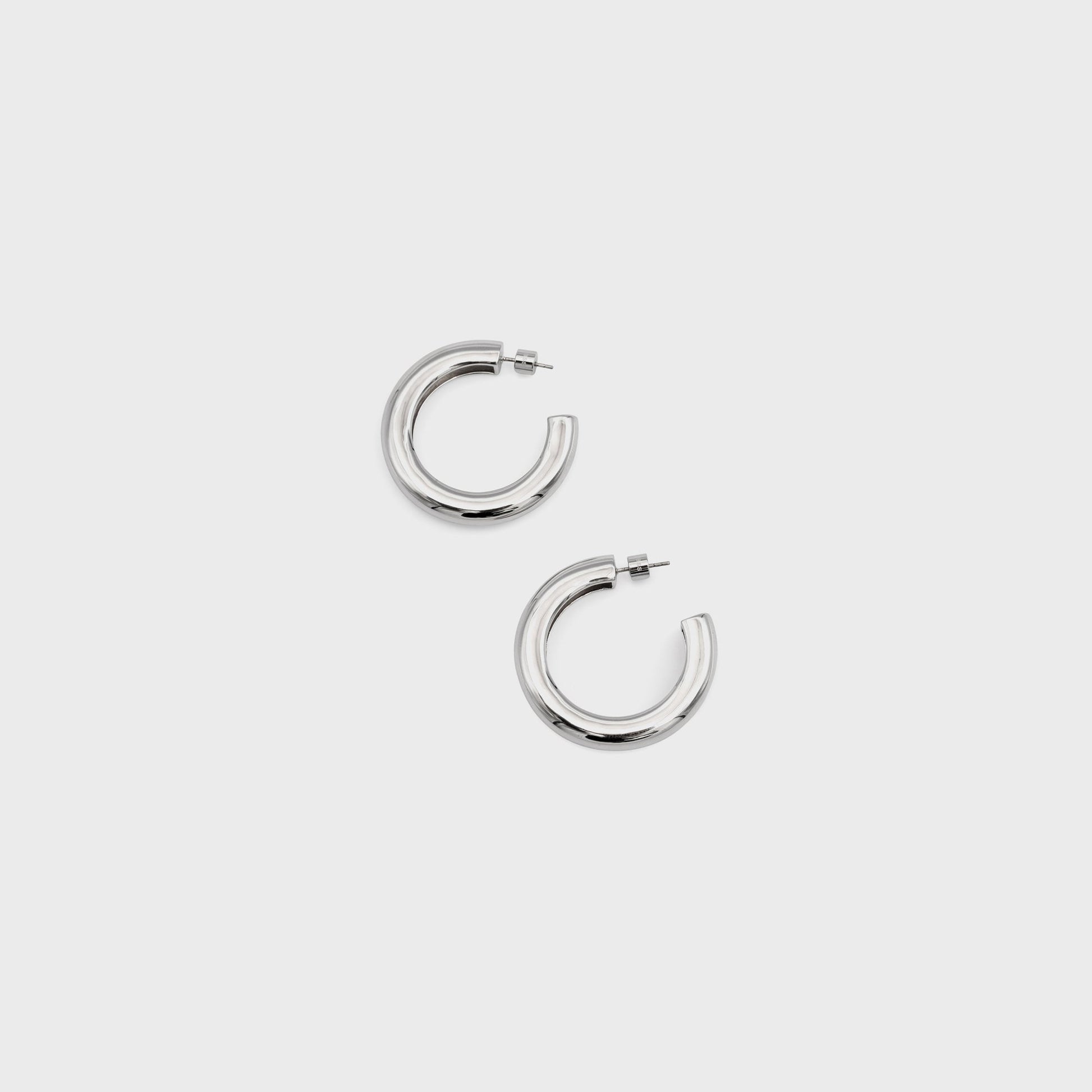 Women Kith Black Suede Studio Classic Hoop - Silver / Gold