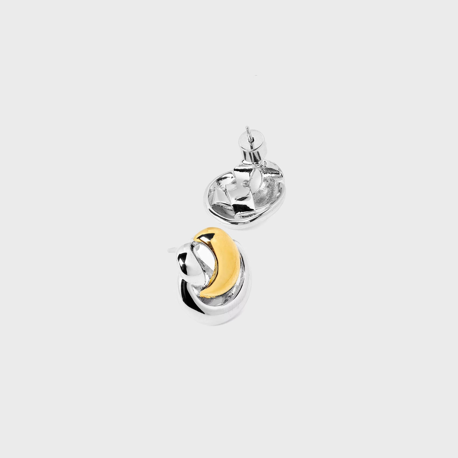 Women Kith Black Suede Studio Knot Earring - Silver / Gold