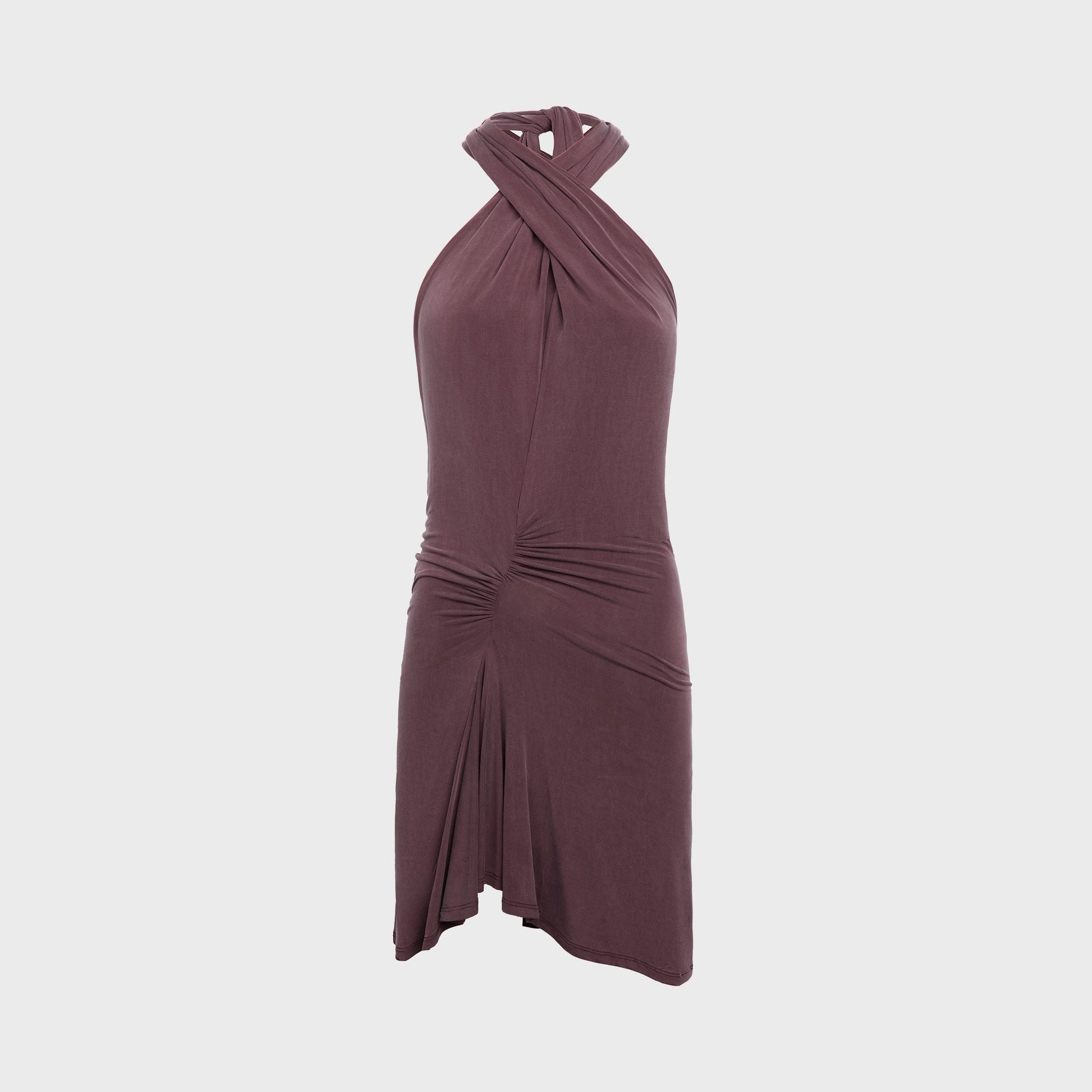 Women Kith Peachy Den Kylie Halter Knot Dress - Mahogany