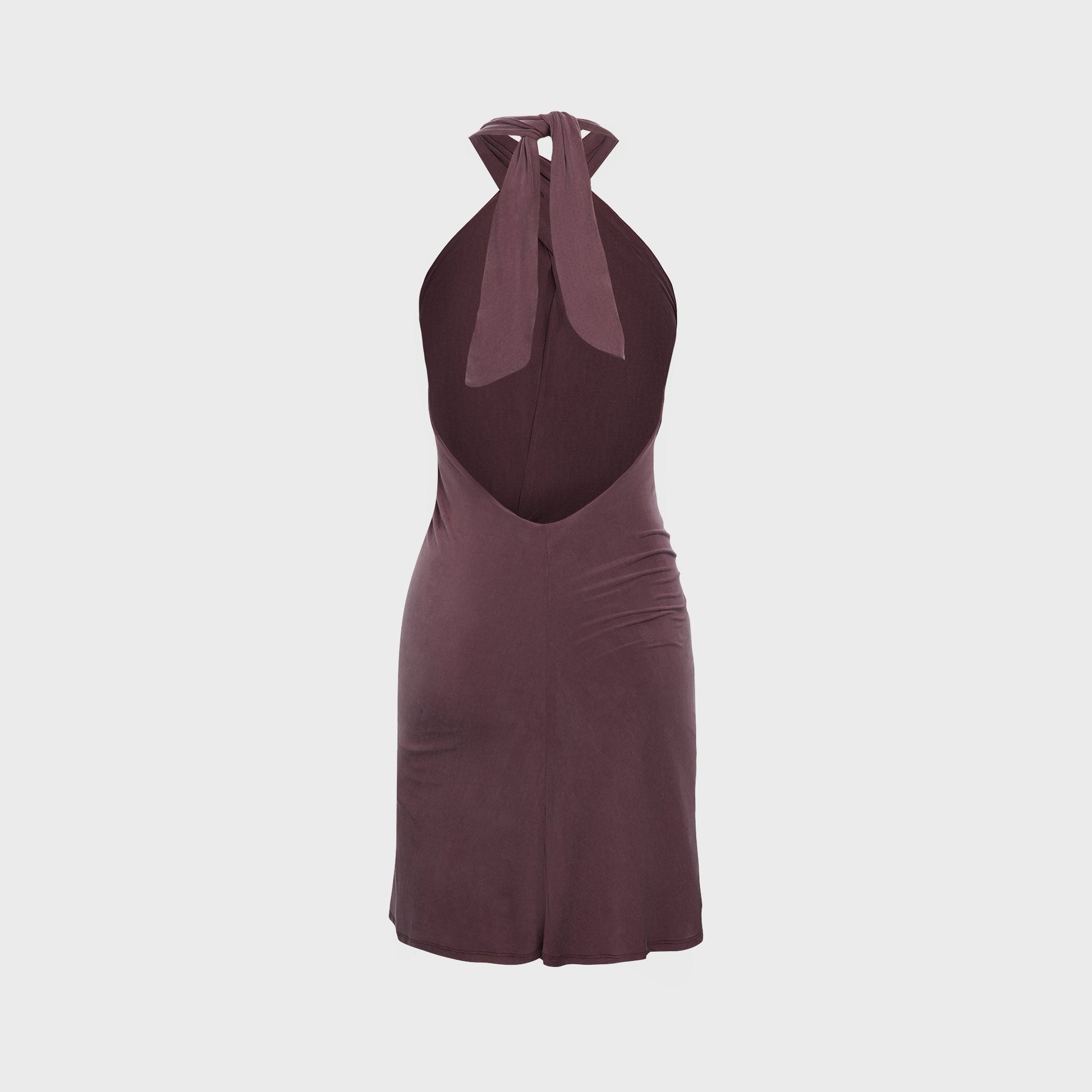 Women Kith Peachy Den Kylie Halter Knot Dress - Mahogany