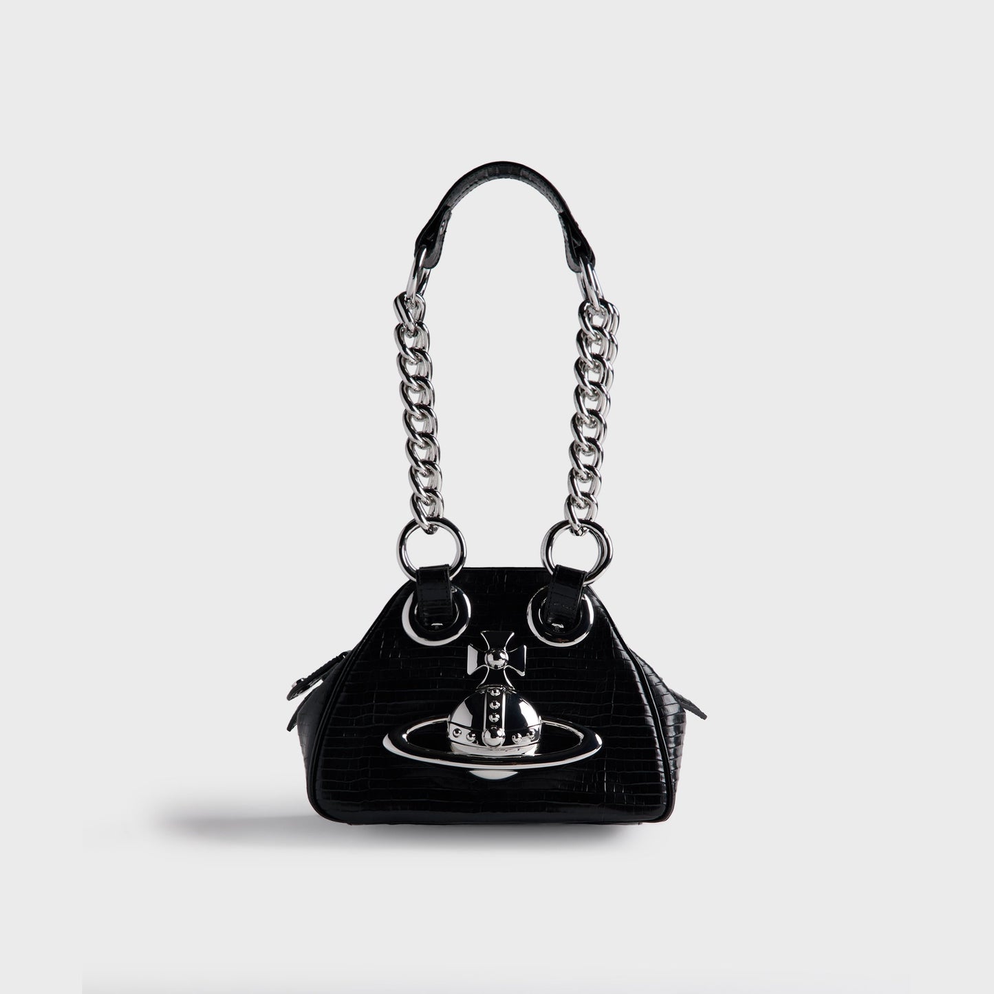 Women Kith Vivienne Westwood Archive Chain Bag - Black Croc