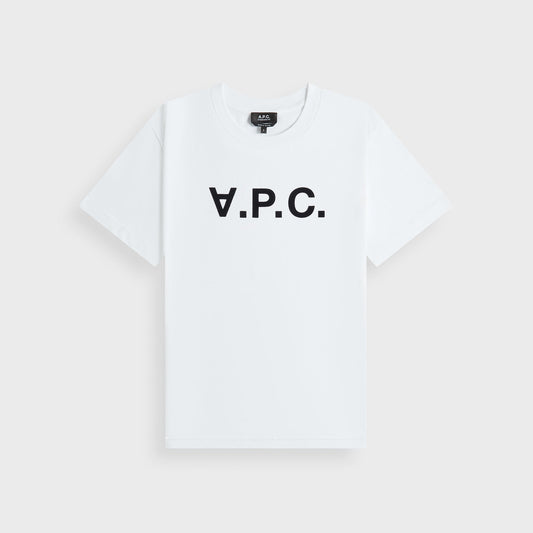 Men Kith A.P.C. Standard Grand VPC Tee - White / Dark Navy