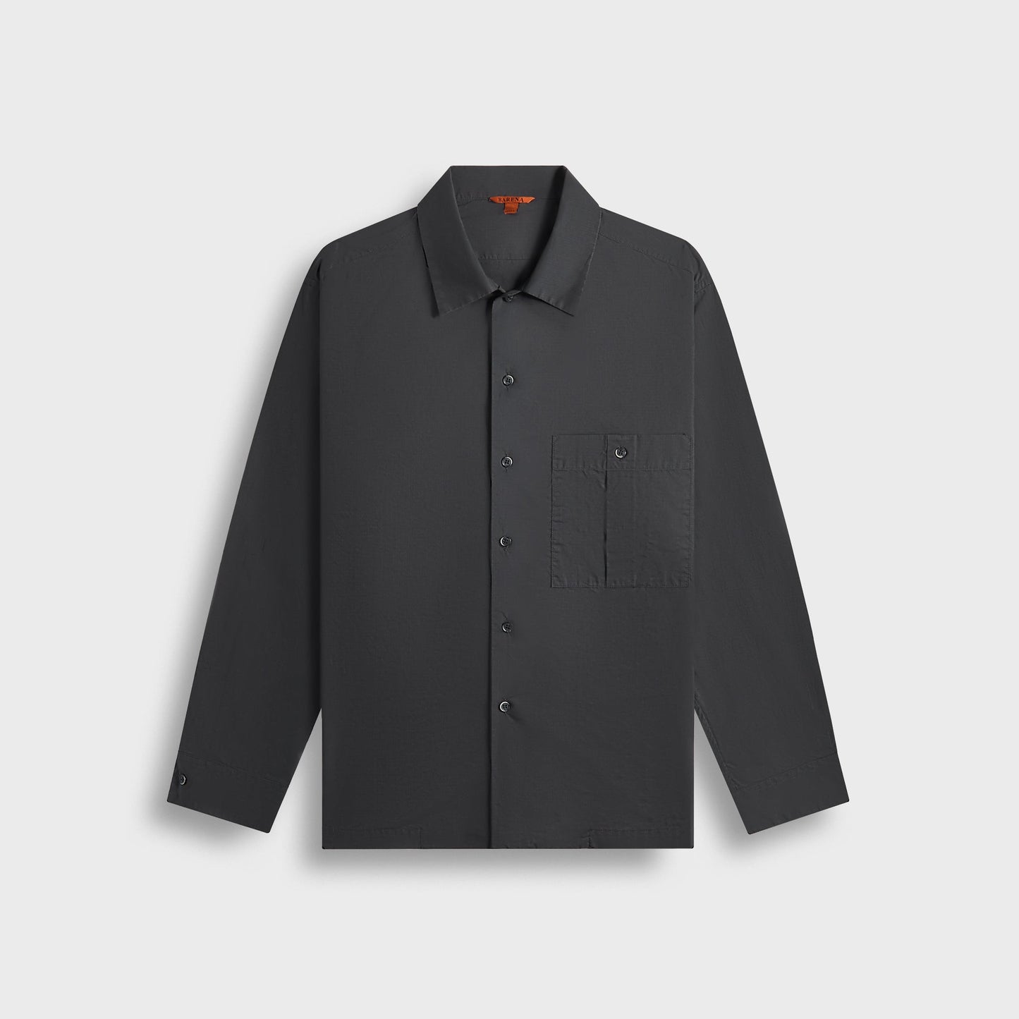 Men Kith Barena Shirt Botoner Grisela - Piombo