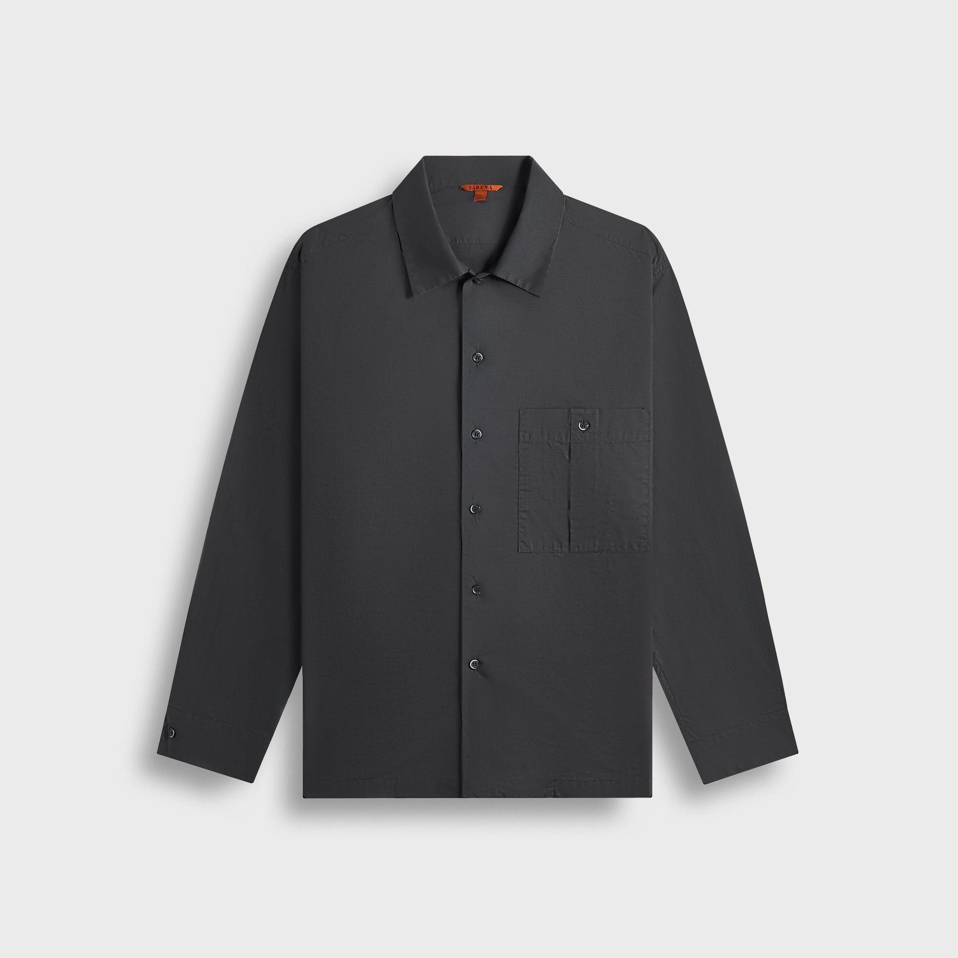 Men Kith Barena Shirt Botoner Grisela - Piombo