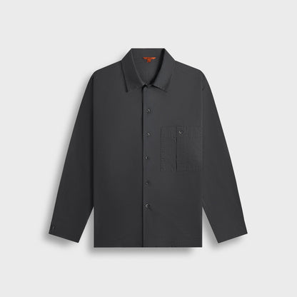 Men Kith Barena Shirt Botoner Grisela - Piombo