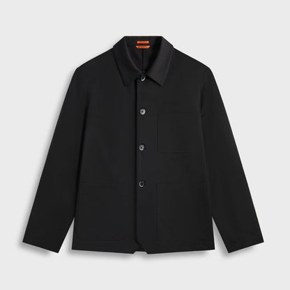 Men Kith Barena Overshirt Visal Novento - Nero