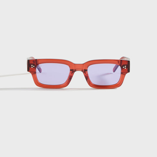 Men Kith AKILA Syndicate Sunglasses - Red / Purple