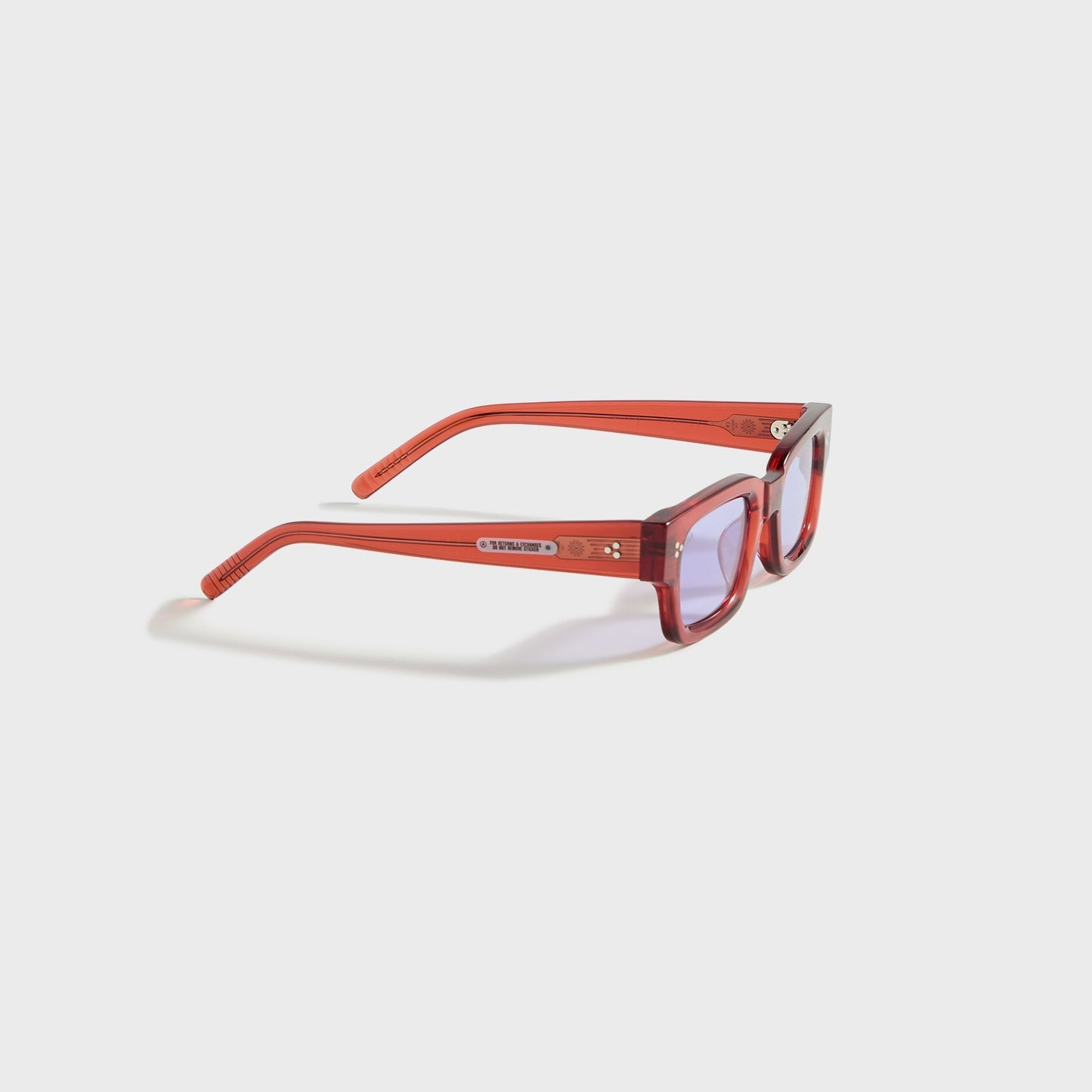 Men Kith AKILA Syndicate Sunglasses - Red / Purple