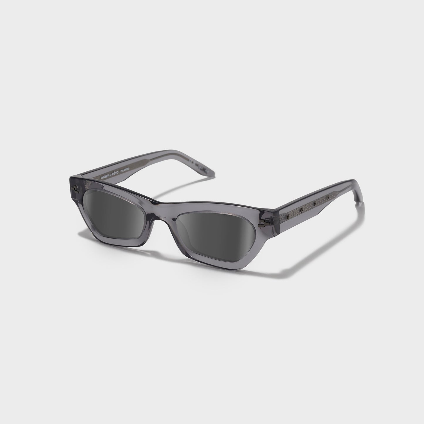 Men Kith Revo Lynx Frames - Crystal Grey / Graphite Lenses