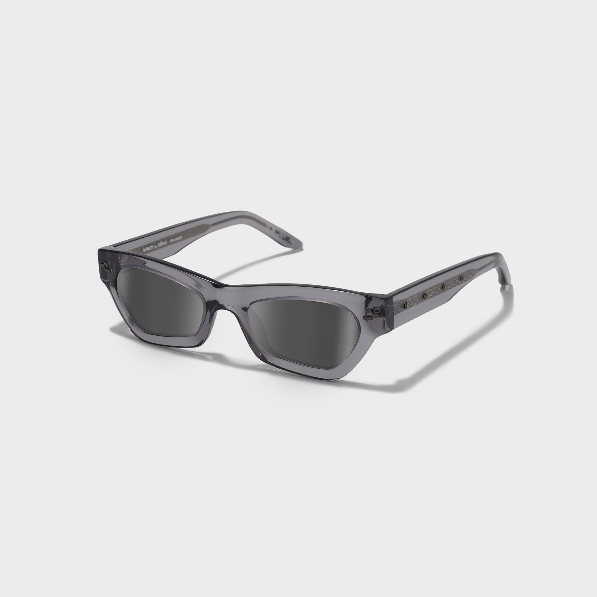 Men Kith Revo Lynx Frames - Crystal Grey / Graphite Lenses