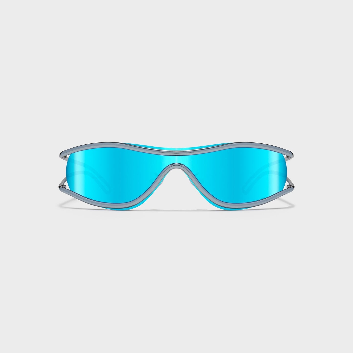 Men Kith Revo Gravity Frames - Metallic Blue / Blue Water Lenses
