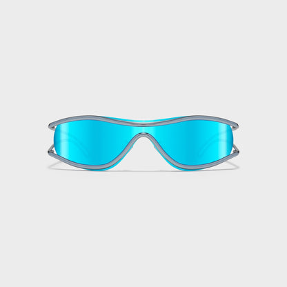 Men Kith Revo Gravity Frames - Metallic Blue / Blue Water Lenses