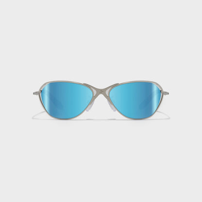 Men Kith Revo Loop Frames - Chrome / Blue Water Lenses