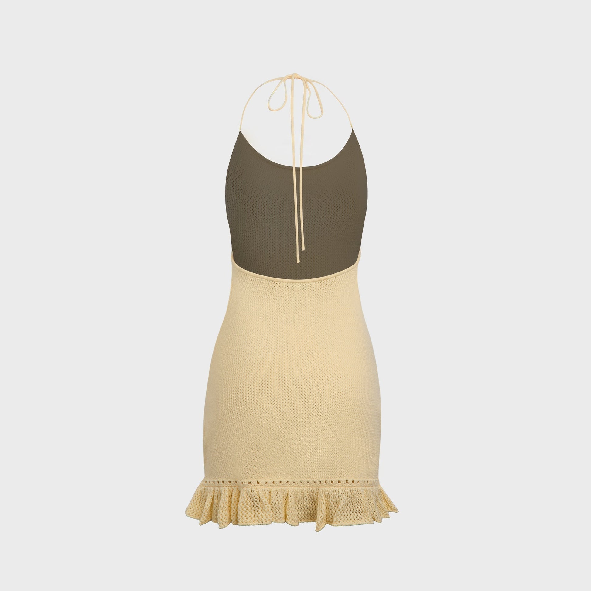 Women Kith Crochet Halter Dress - Honey Butter