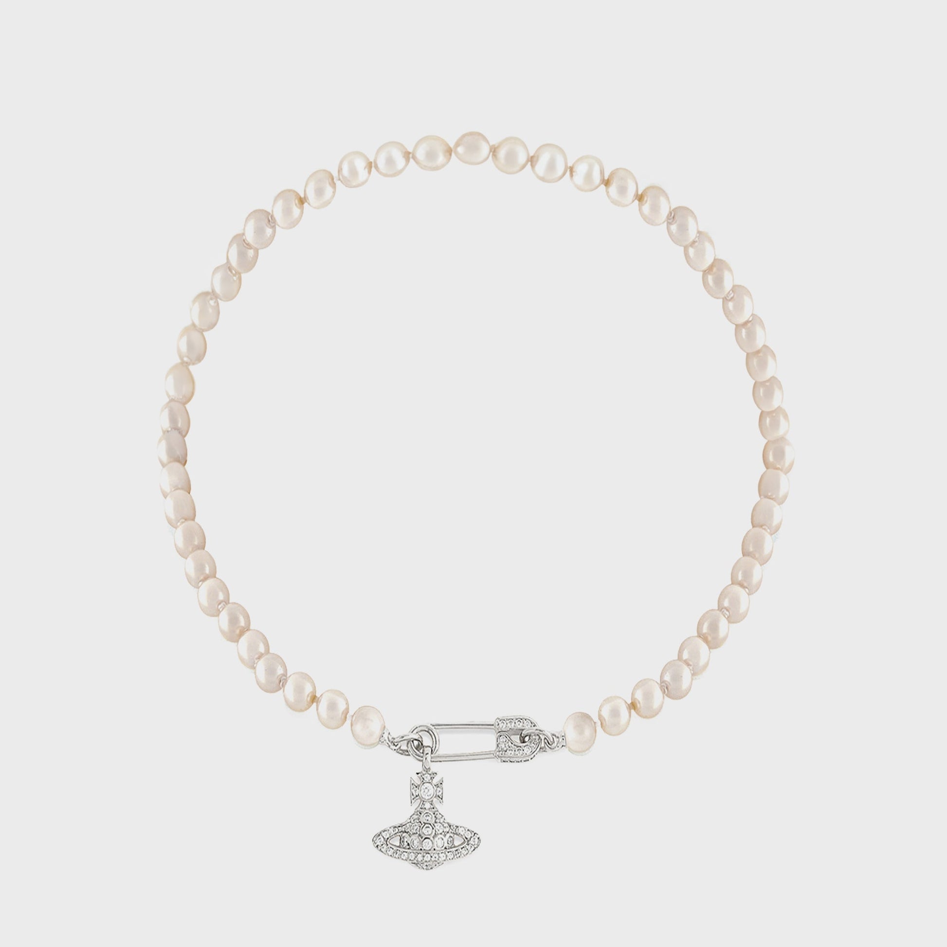 Women Kith Vivienne Westwood Lucrece Pearl Necklace - Silver
