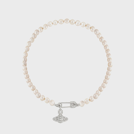 Women Kith Vivienne Westwood Lucrece Pearl Necklace - Silver